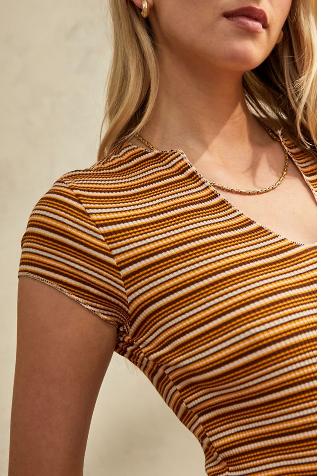 UO Stripe Nala Notch Neck Top  #3