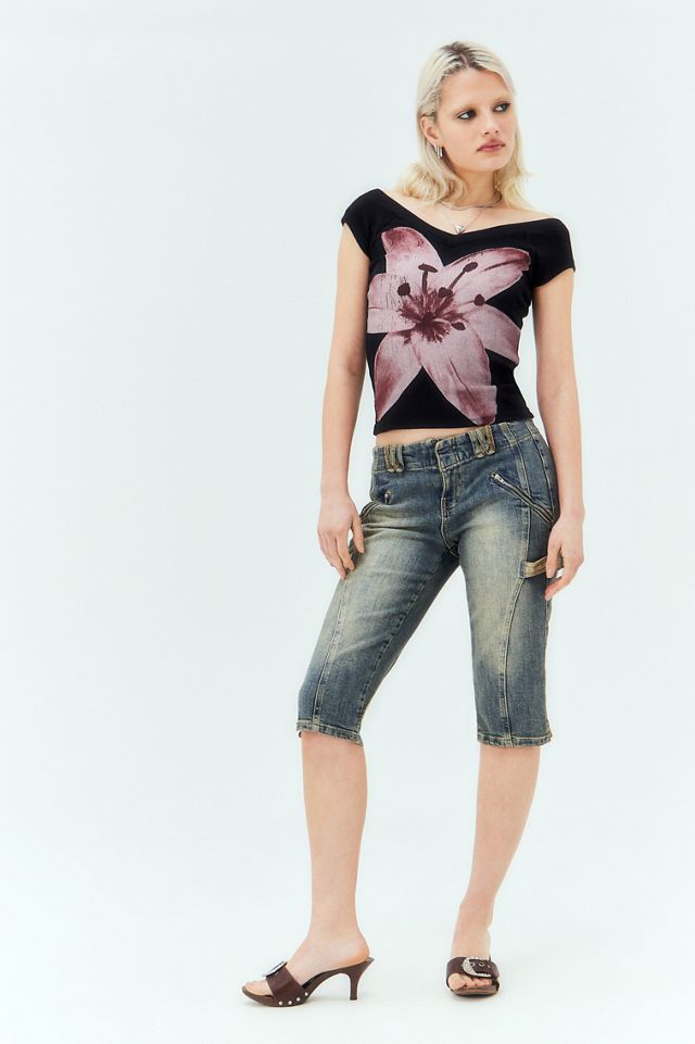 UO Shannen Flower Print V-Neck Tank Top #1