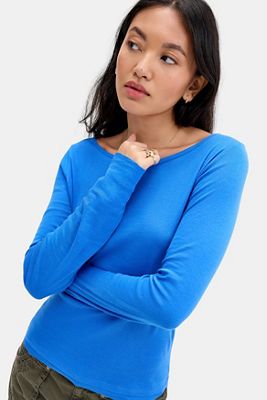 UO Sheer Layering Long Sleeve Tee