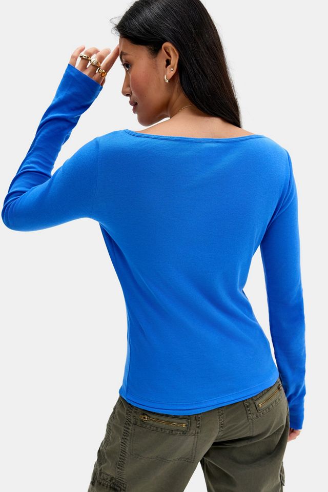 UO Durchsichtiges Langarm-Shirt zum Layern #3