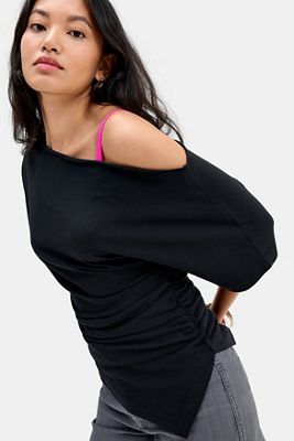 Silence + Noise Sai Ruched Waist Tee