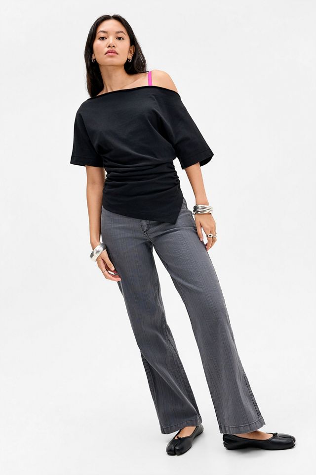Silence + Noise Sai Ruched Waist Tee #1