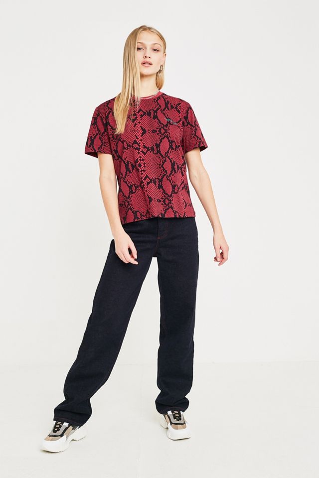 iets frans... – T-Shirt mit Schlangenprint