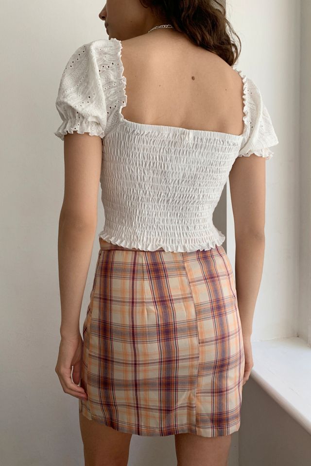 UO Bella Broderie Smocked Top #3