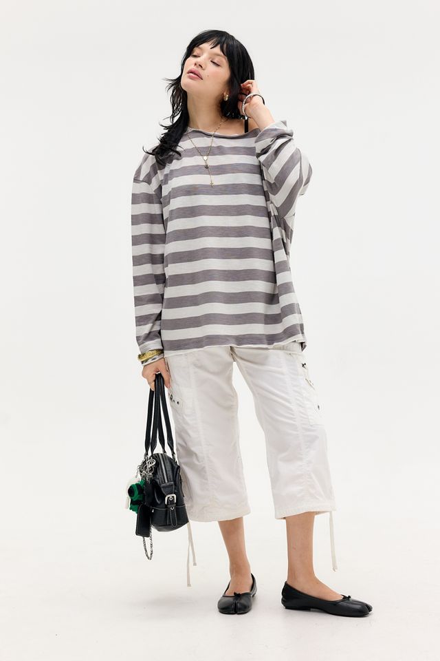 T-shirt con spalle scoperte BDG Kurt #1