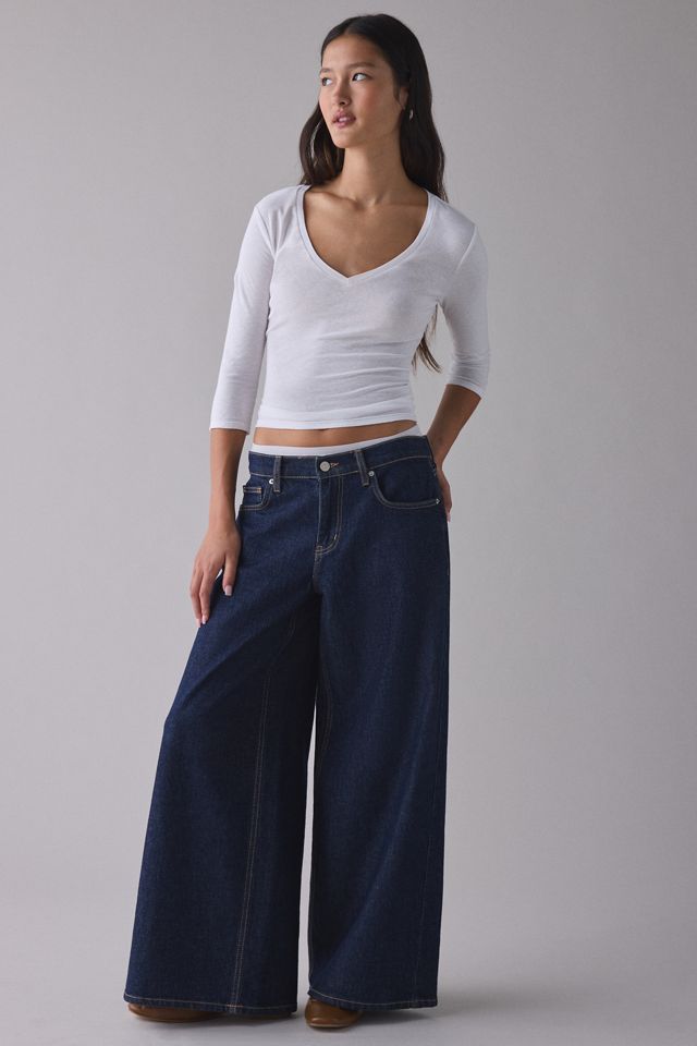 Maglietta a maniche 3/4 con scollo a V UO Spill The Tee #2