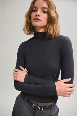 Camiseta de Manga Larga con Cuello Alto Spill BDG