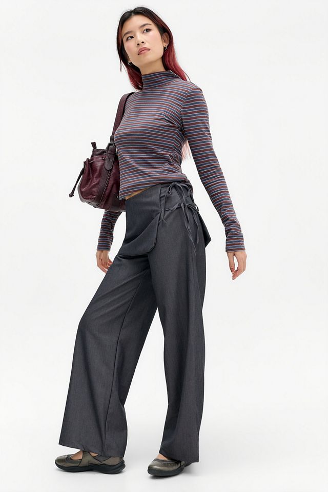BDG Spill Turtleneck Long Sleeve Tee #1