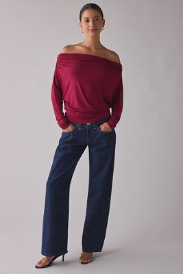 UO Elena Off-Shoulder Top