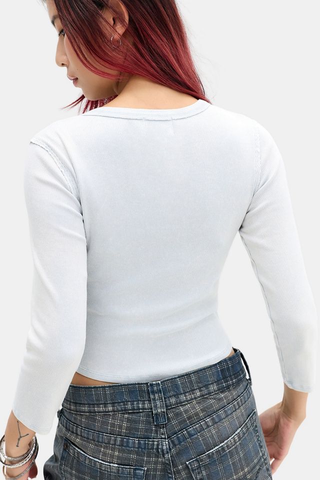 BDG Bella Asymmetric 3/4 Sleeve Cardigan #3