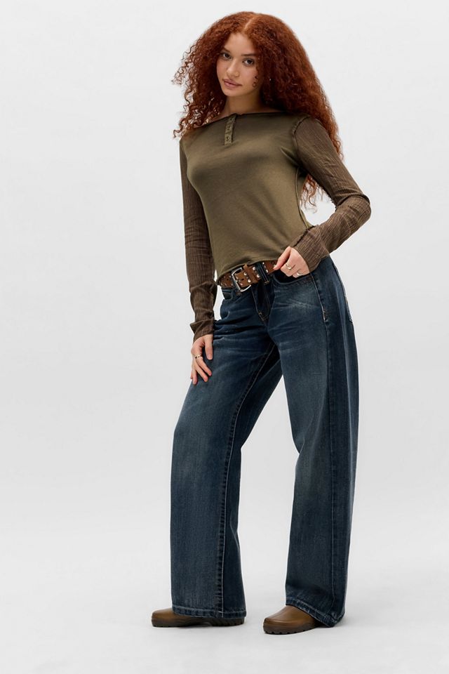 BDG Blake Washed Henley T-Shirt #1