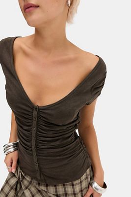 Chemise froncée UO Vera
