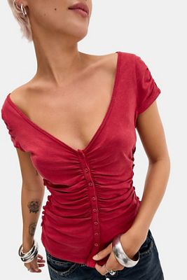 UO Vera Ruched Shirt