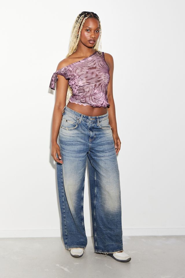UO Danica Asymmetric Mesh Top #2
