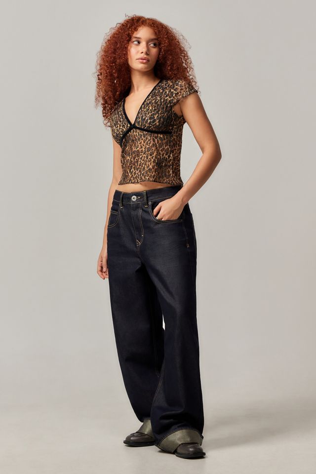 Kimchi Blue Madison Leopard Blouse #1