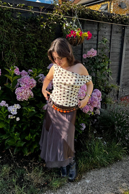 Silence + Noise Fia Spot Mesh Top Product Page