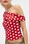 Silence + Noise Fia Spot Mesh Top