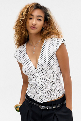 Chemise à pois froncée Penny en taille: XS - Silence + Noise - Modalova