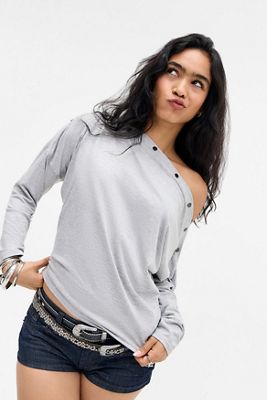 Silence + Noise Studded Off-Shoulder Top