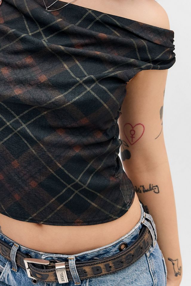 Silence + Noise Fia Kariertes Oberteil #1