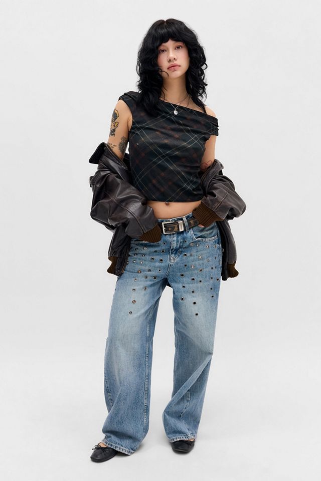 Silence + Noise Fia Kariertes Oberteil #2