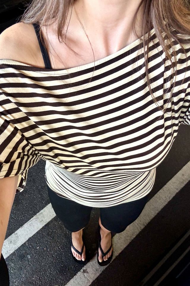 Silence + Noise Sasha Slash Neck Ruched Waist T-Shirt #4