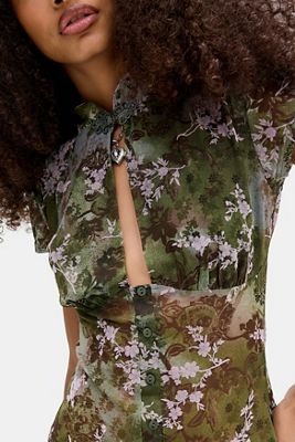 Haut floqué à trou de serrure Juni Silence + Noise