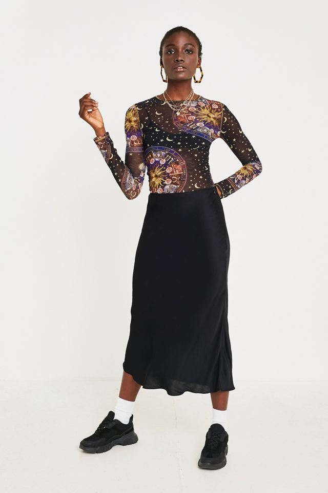 UO Horoscope Mesh Crew Neck Top #4