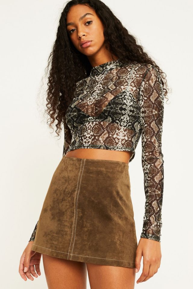 Urban outfitters shop snake print skirt