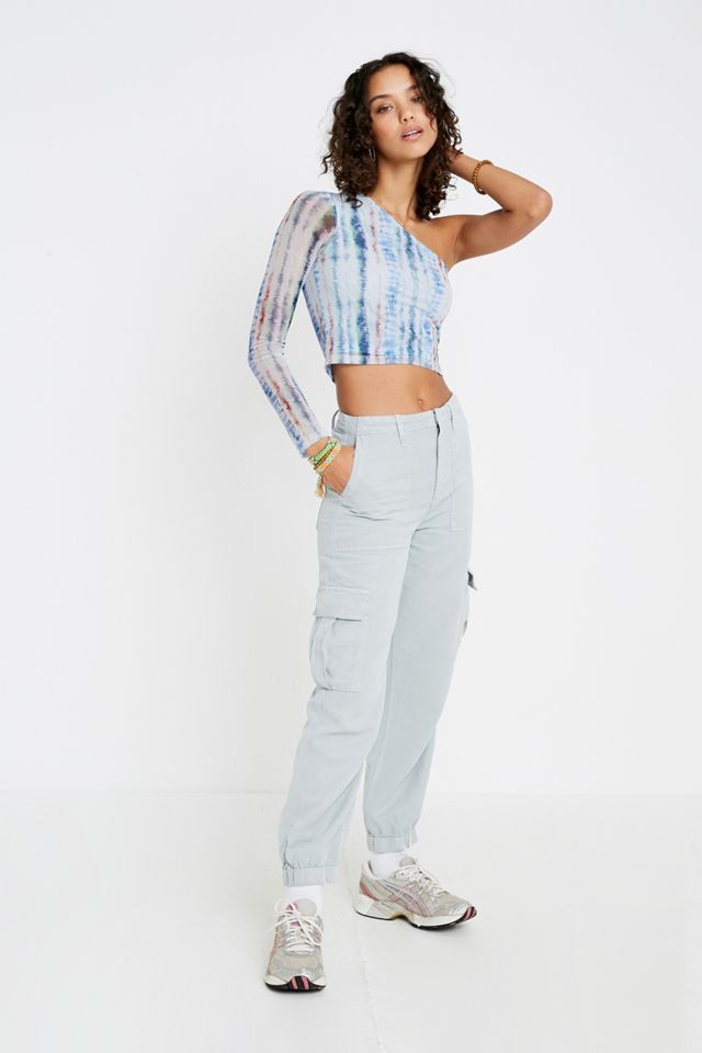 UO - Haut  en maille à manche longue asymétrique style tie-dye #2