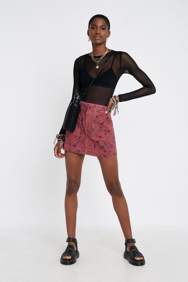 UO Black Mesh Crew Neck Top #2
