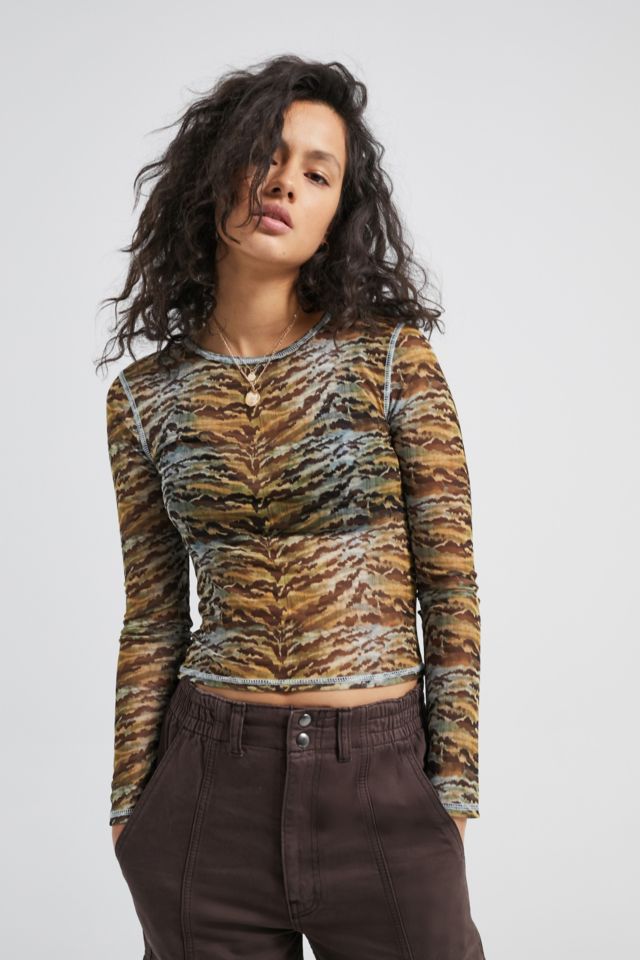 Mesh top 2024 urban outfitters