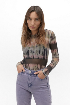 Haut Tie-dye Multicolore Urban Outfitters - Dos Détaillé - Taille S - Occasion Très Bon état
