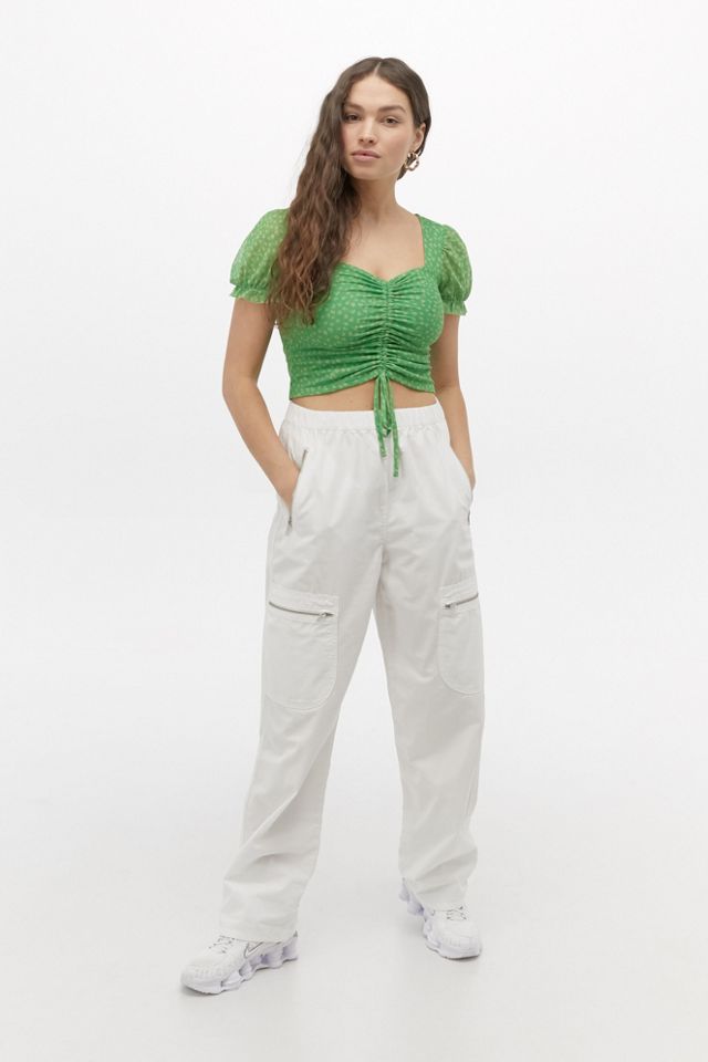 UO Shay Bedrucktes Mesh-Oberteil #1