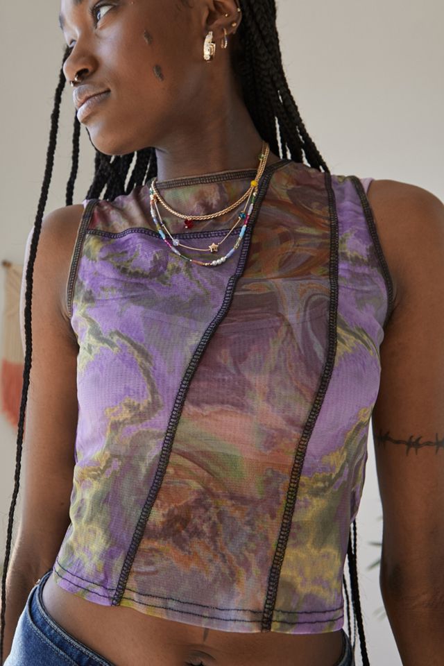 UO Mesh Panelled Vest #1