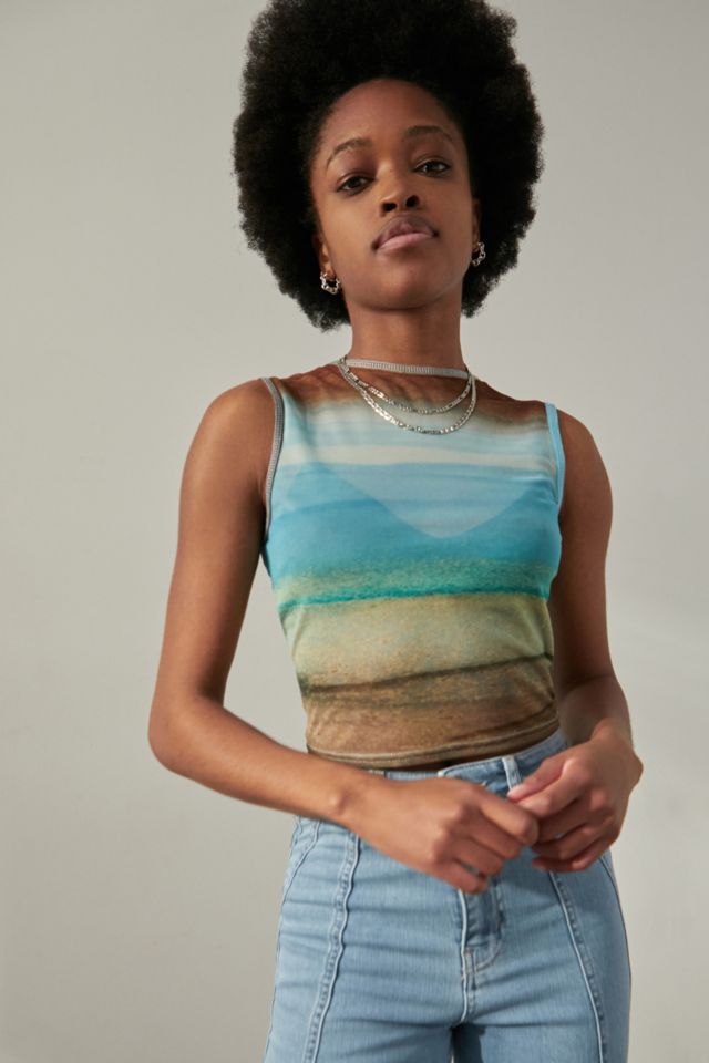 UO Landscape Mesh Tank Top