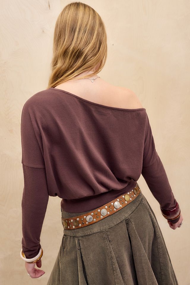 Silence + Noise Cassie Drape Off-Shoulder Top #3