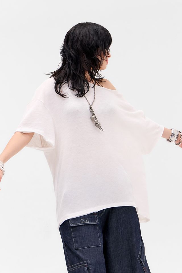 T-Shirt BDG Kurt a Maniche Corte con Spalle Scoperte #3