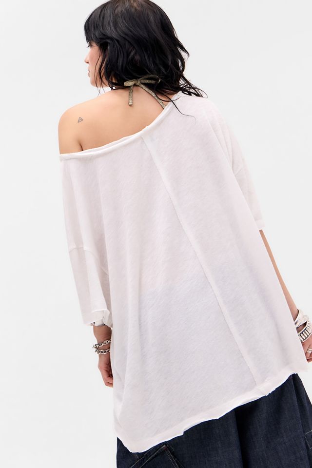 T-Shirt BDG Kurt a Maniche Corte con Spalle Scoperte #4