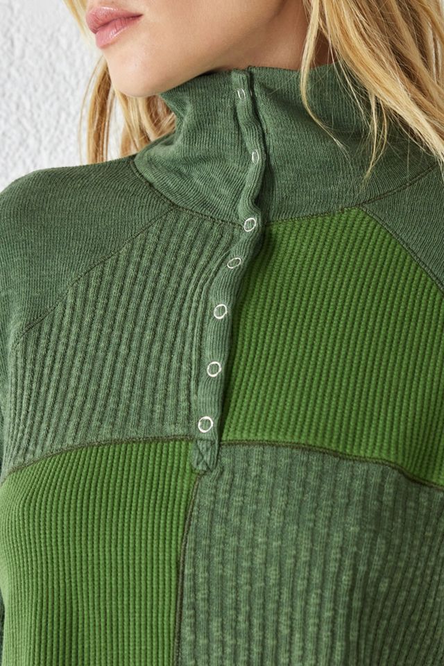 BDG Tabby Thermal Henley Top #2