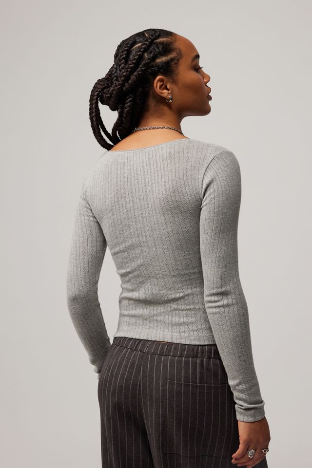 Haut pointelle Casey Kimchi Blue #3