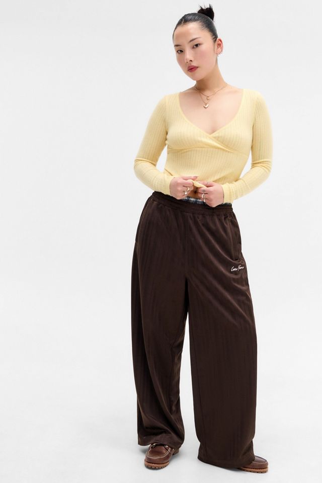 Kimchi Blue Lily Pointelle Wrap Top #1