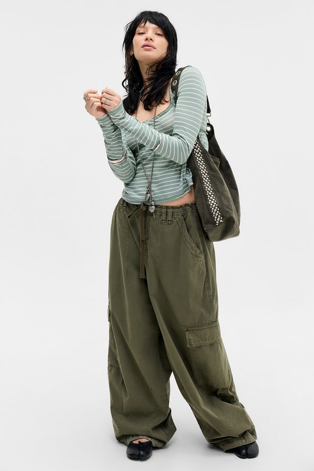 BDG Brittney Stripe Long Sleeve Blouse #2