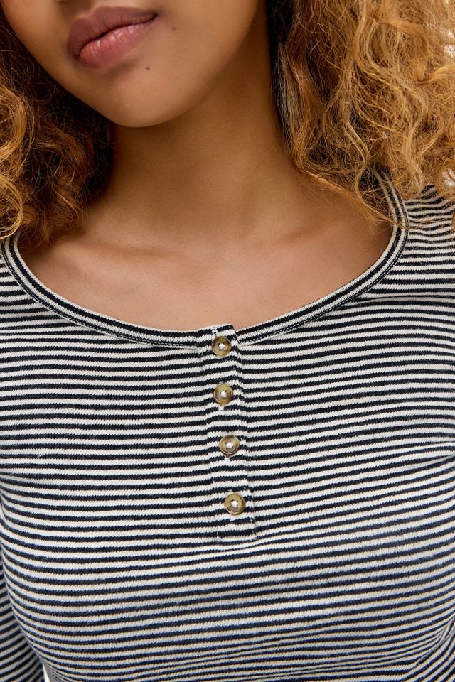 BDG Stripe Baby Henley T-Shirt #2