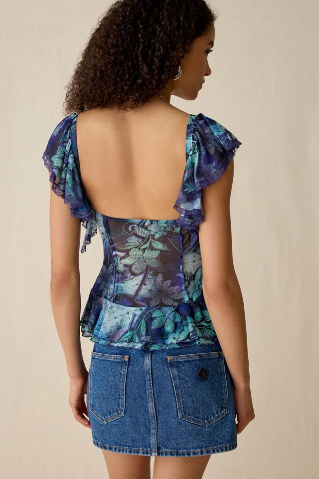 Camicetta Night Bloom Kimchi Blue #3