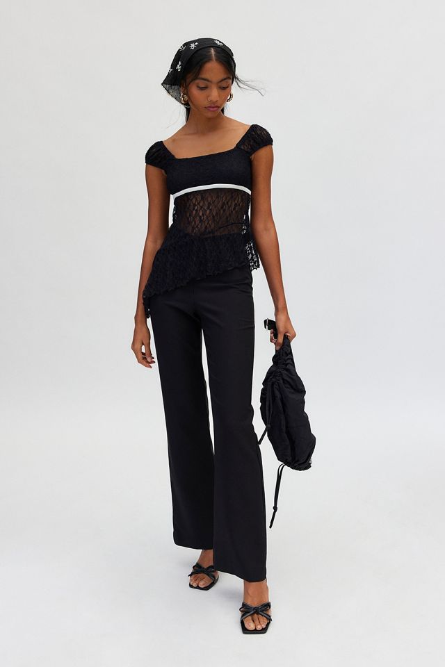 Kimchi Blue Penelope Lace Asymmetric Top #2