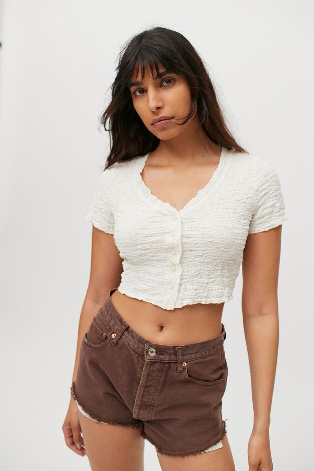 UO Milani Pizzo Cropped Cardigan #3