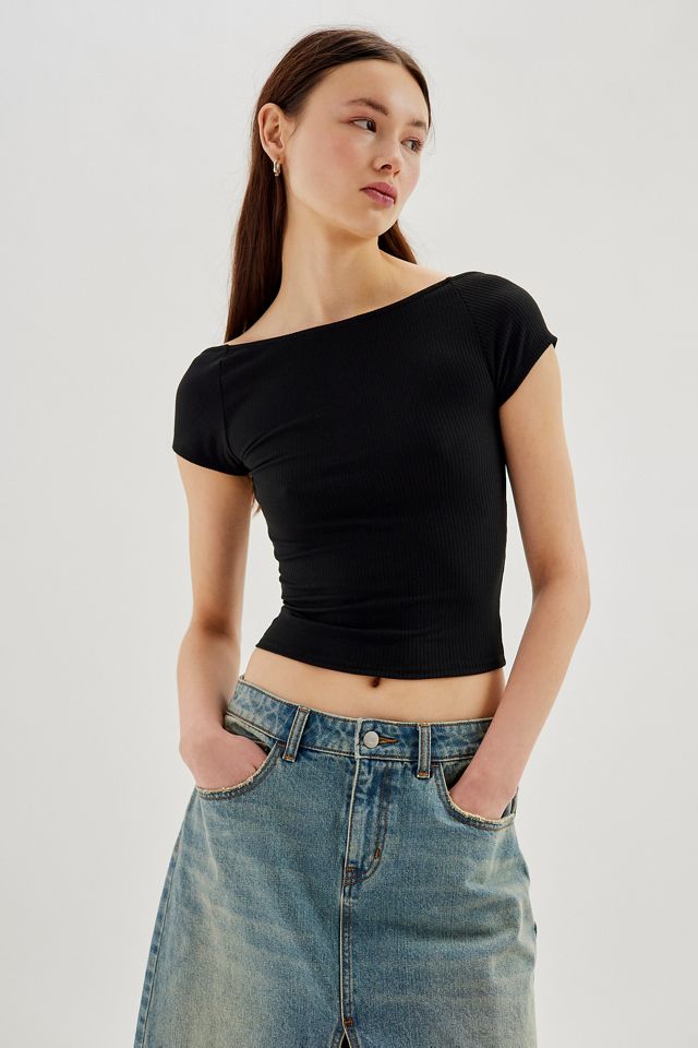 Nadia - Loop Motif Top with Cut-Out Back