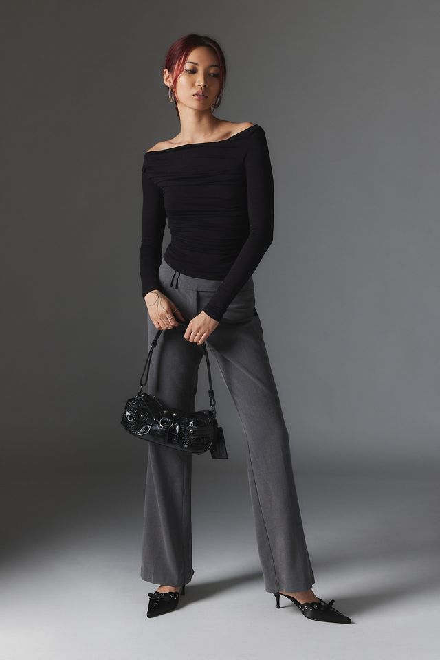 Silence + Noise Hadley Asymmetrical Off-The-Shoulder Top #1
