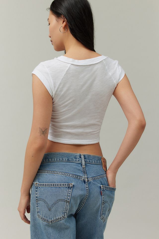 Camiseta BDG Morgan Slub con Cuello en V #3